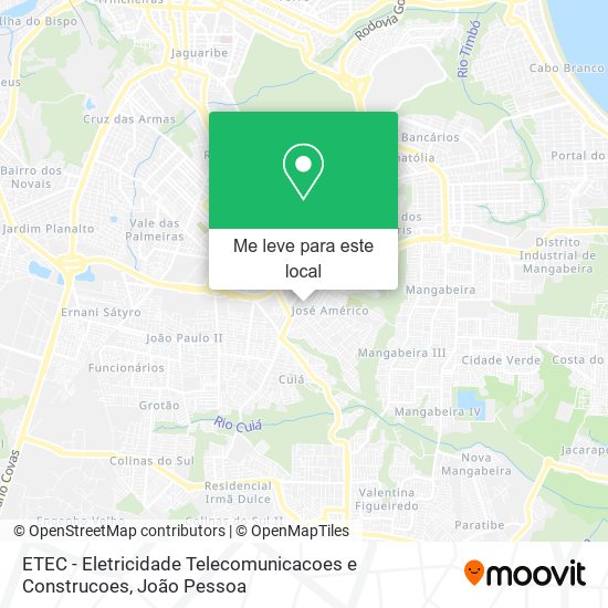 ETEC - Eletricidade Telecomunicacoes e Construcoes mapa