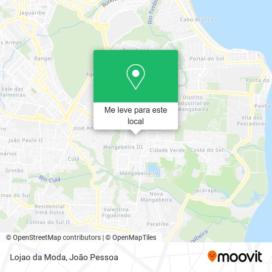 Lojao da Moda mapa