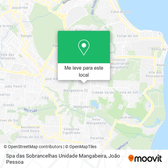 Spa das Sobrancelhas Unidade Mangabeira mapa