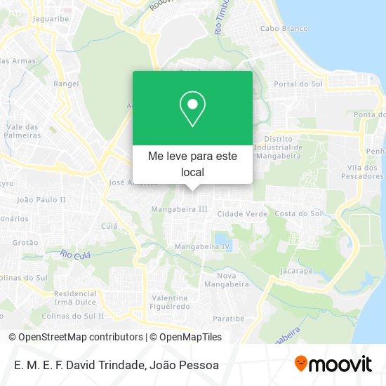 E. M. E. F. David Trindade mapa