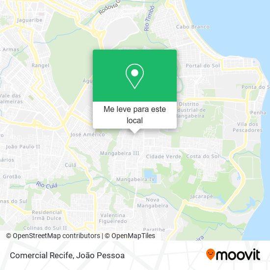 Comercial Recife mapa