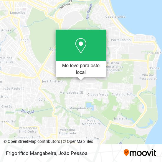 Frigorifico Mangabeira mapa
