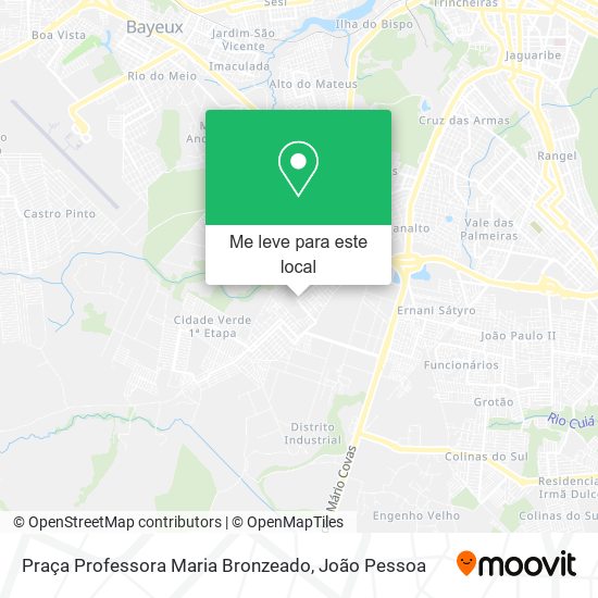 Praça Professora Maria Bronzeado mapa