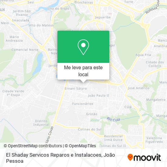 El Shaday Servicos Reparos e Instalacoes mapa