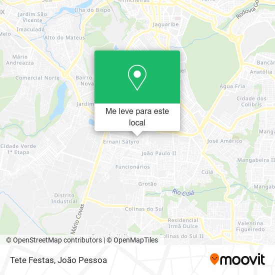 Tete Festas mapa