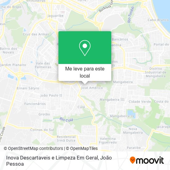 Inova Descartaveis e Limpeza Em Geral mapa