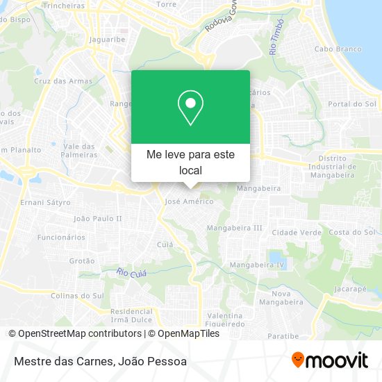 Mestre das Carnes mapa