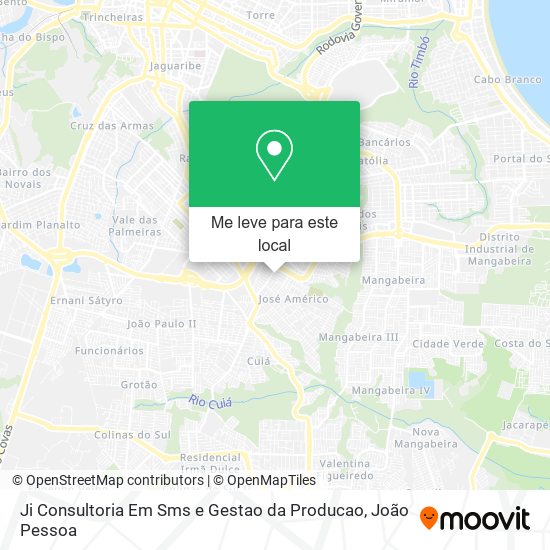 Ji Consultoria Em Sms e Gestao da Producao mapa