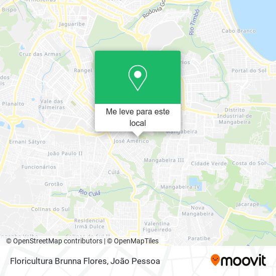 Floricultura Brunna Flores mapa