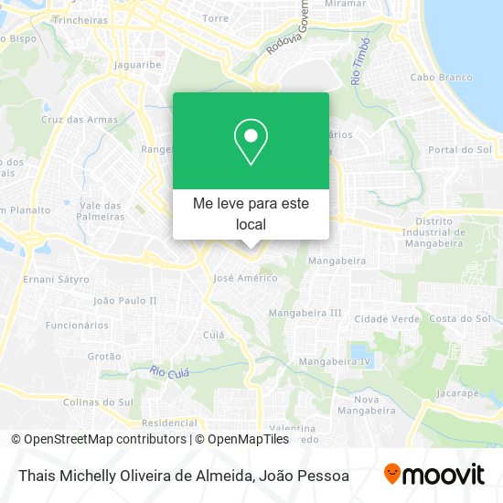 Thais Michelly Oliveira de Almeida mapa