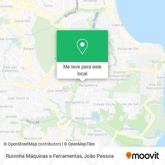 Ruivinha Máquinas e Ferramentas mapa