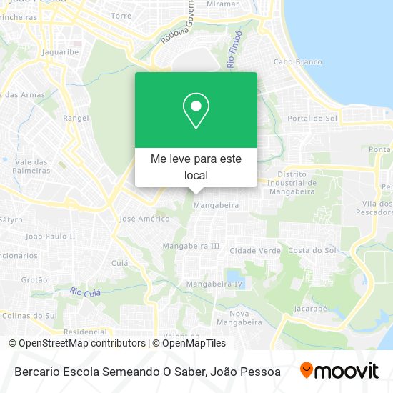 Bercario Escola Semeando O Saber mapa