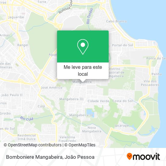 Bomboniere Mangabeira mapa