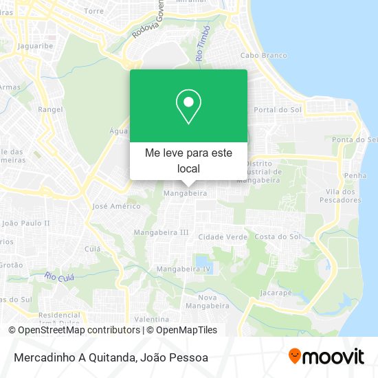 Mercadinho A Quitanda mapa