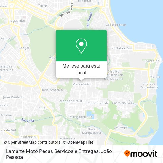 Lamarte Moto Pecas Servicos e Entregas mapa