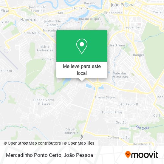 Mercadinho Ponto Certo mapa