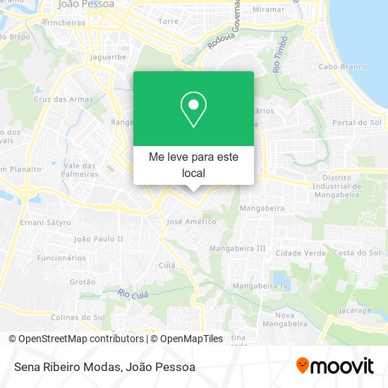 Sena Ribeiro Modas mapa