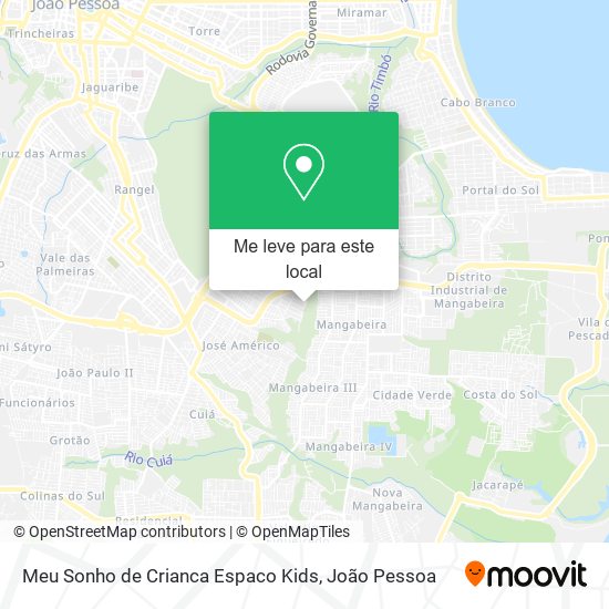 Meu Sonho de Crianca Espaco Kids mapa