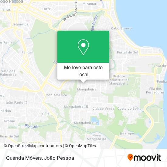 Querida Móveis mapa