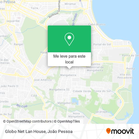Globo Net Lan House mapa