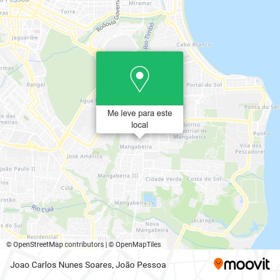 Joao Carlos Nunes Soares mapa