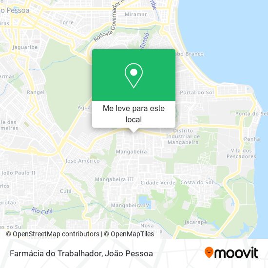 Farmácia do Trabalhador mapa