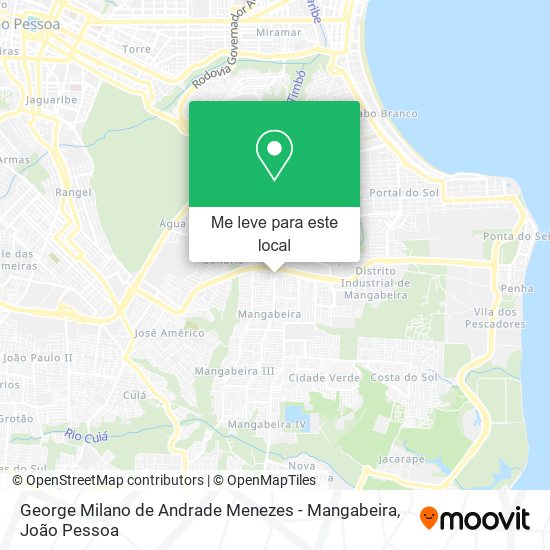 George Milano de Andrade Menezes - Mangabeira mapa