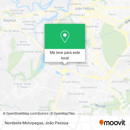 Nordeste Motopegas mapa