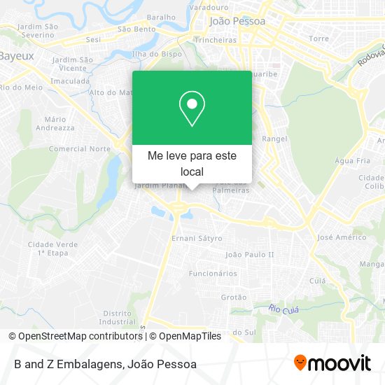 B and Z Embalagens mapa