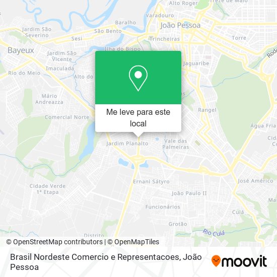 Brasil Nordeste Comercio e Representacoes mapa