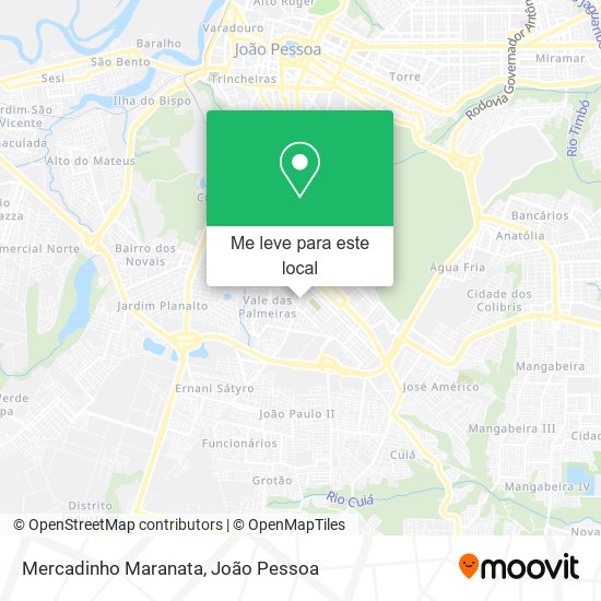 Mercadinho Maranata mapa