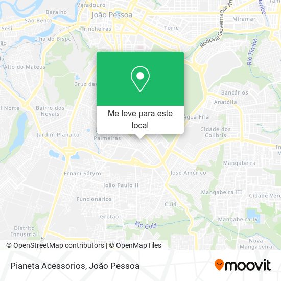 Pianeta Acessorios mapa