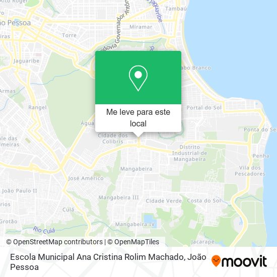 Escola Municipal Ana Cristina Rolim Machado mapa