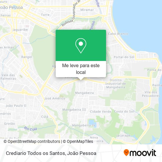 Crediario Todos os Santos mapa