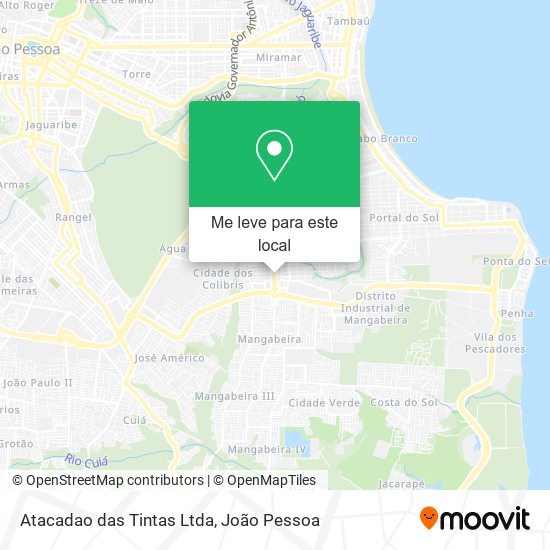 Atacadao das Tintas Ltda mapa