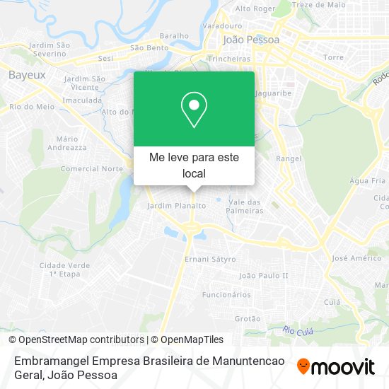 Embramangel Empresa Brasileira de Manuntencao Geral mapa