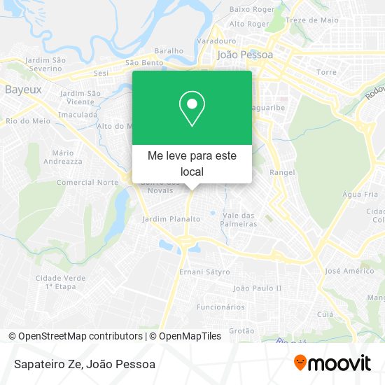 Sapateiro Ze mapa
