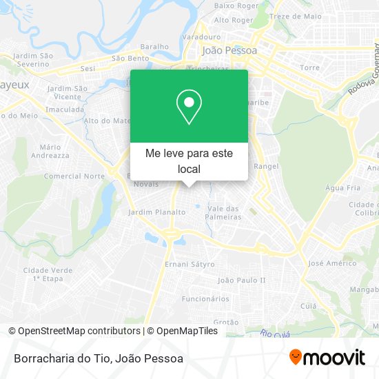 Borracharia do Tio mapa