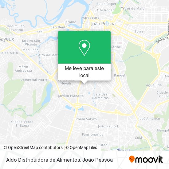 Aldo Distribuidora de Alimentos mapa