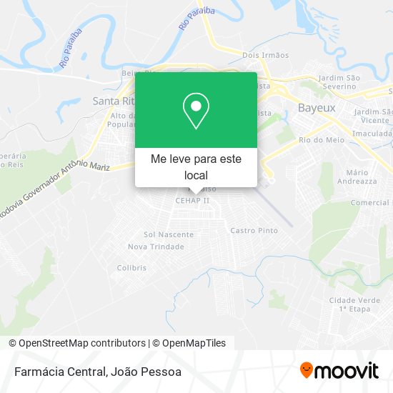 Farmácia Central mapa