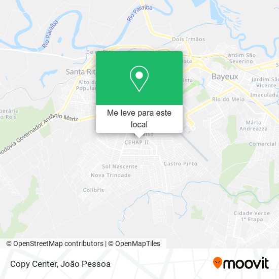 Copy Center mapa