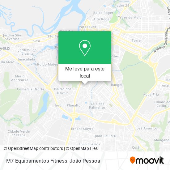 M7 Equipamentos Fitness mapa