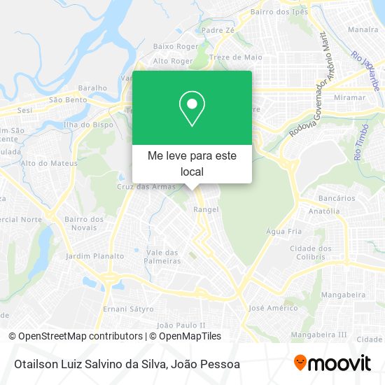 Otailson Luiz Salvino da Silva mapa