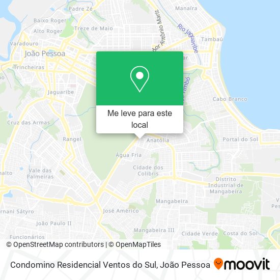 Condomino Residencial Ventos do Sul mapa