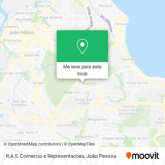 R.A.S. Comercio e Representacoes mapa