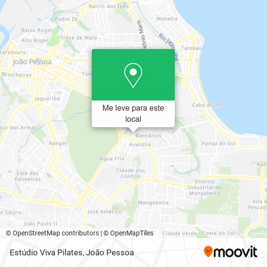 Estúdio Viva Pilates mapa