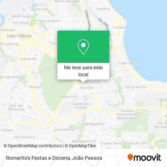 Romerito's Festas e Doceria mapa