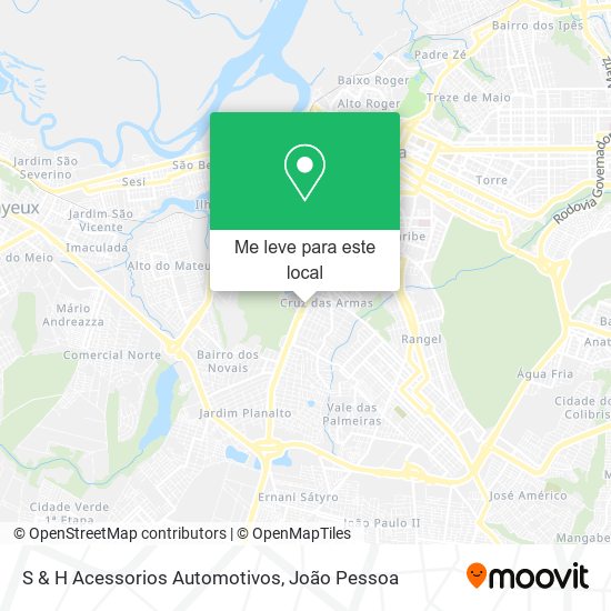 S & H Acessorios Automotivos mapa