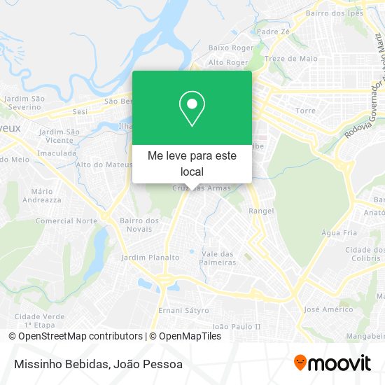 Missinho Bebidas mapa