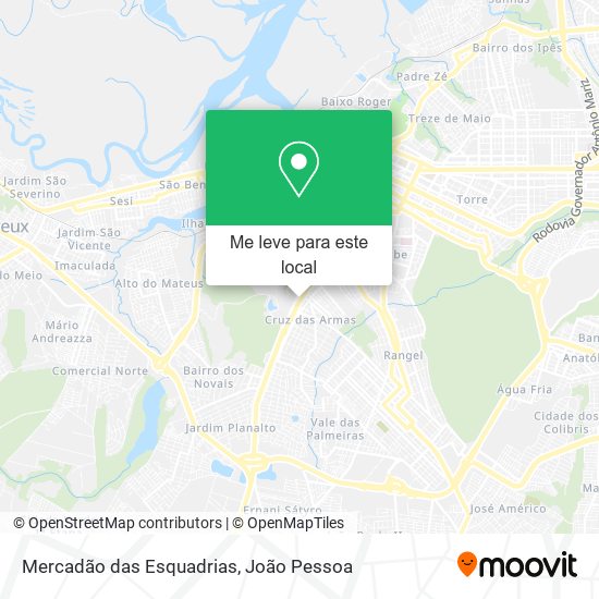 Mercadão das Esquadrias mapa